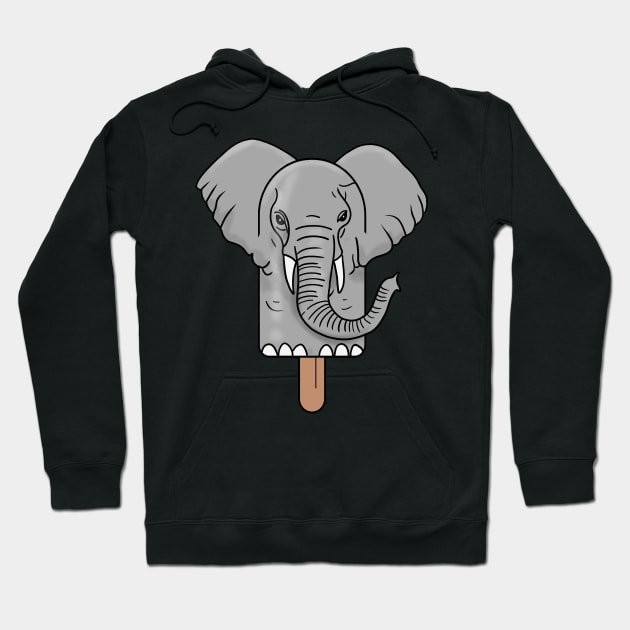 Animal Popsicle Elephant Ice Cream Summer Gift Hoodie by Mesyo